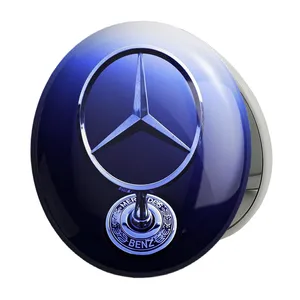 آینه جیبی خندالو طرح مرسدس بنز Mercedes Benz مدل تاشو کد 23506 