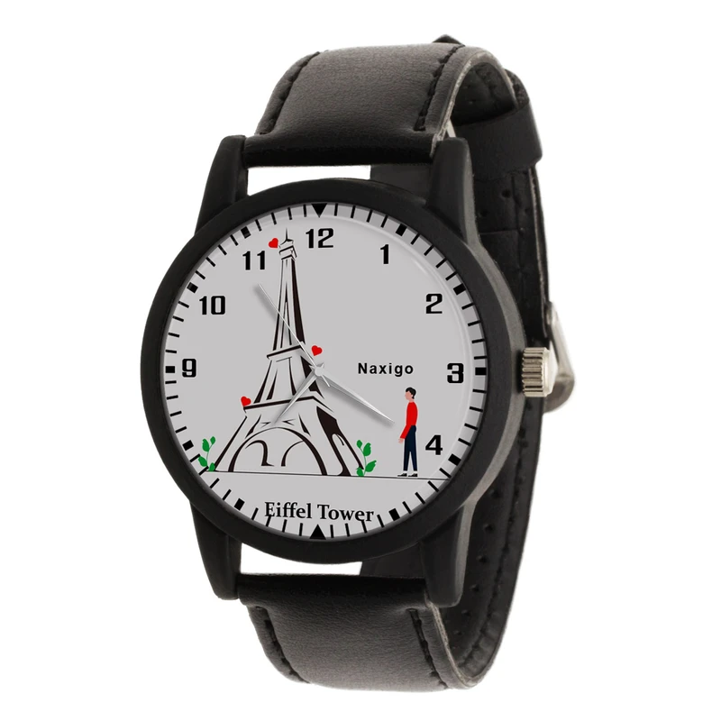 ساعت مچی عقربه ای ناکسیگو مدل برج ایفل کد LF11653