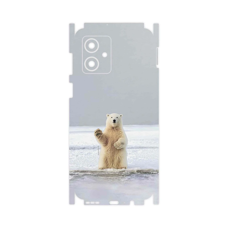 برچسب پوششی ماهوت مدل Polar_bear-FullSkin مناسب برای گوشی موبایل موتورولا Moto G54