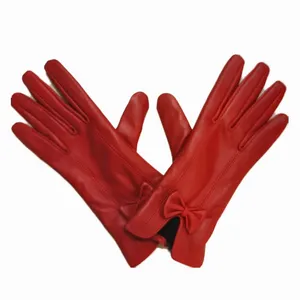 دستکش زنانه مدل چرم طبیعی