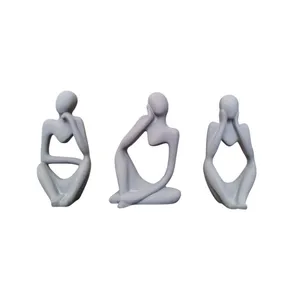 مجسمه مدل فکور مجموعه سه عددی 