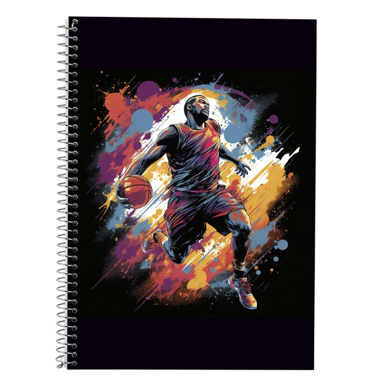 دفتر زبان 50 برگ مدوپد مدل سه خط طرح Slam Dunk کد DF2703