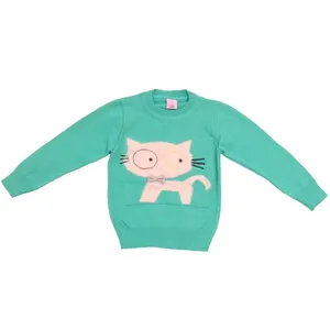 پلیور دخترانه صبا مدل گربه 4045