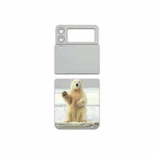 MAHOOT Polar-bear Cover Sticker for Samsung Galaxy Z Flip3 5G