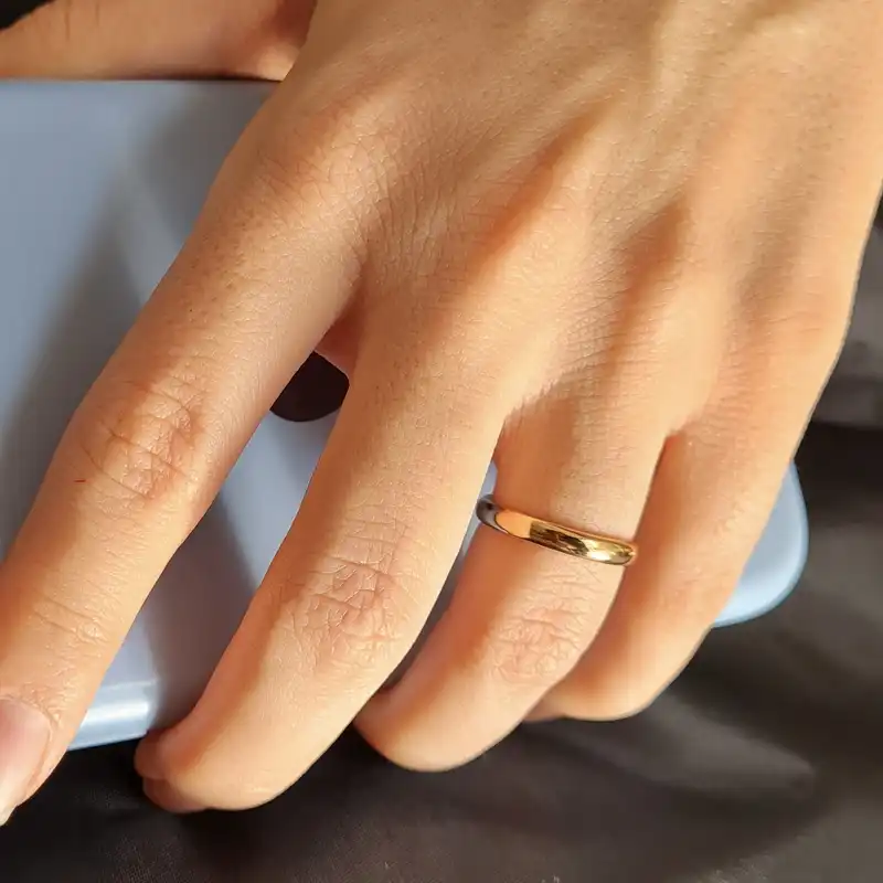 انگشتر ژوپینگ مدل رینگ ساده 3mm