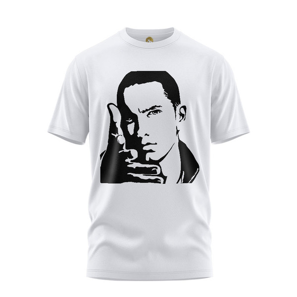 تی شرت آستین کوتاه زنانه هومرو مدل TW309 طرح Eminem