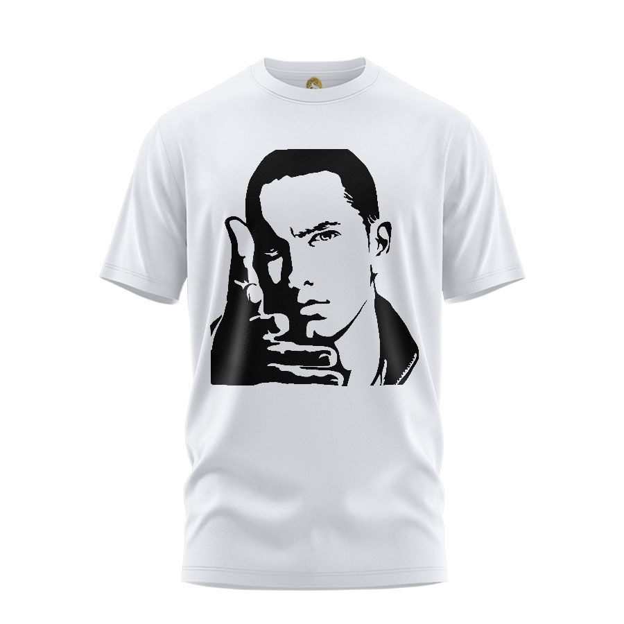 تی شرت آستین کوتاه زنانه هومرو مدل TW309 طرح Eminem - - 1