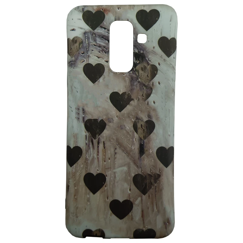 کاور مدل فانتزی کد 9-0 طرح قلب مناسب برای گوشی موبایل سامسونگ Galaxy A6 plus/ J8 2018