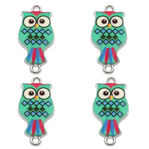 آویز دستبند دخترانه طرح جغد کد 113 بسته 4 عددی