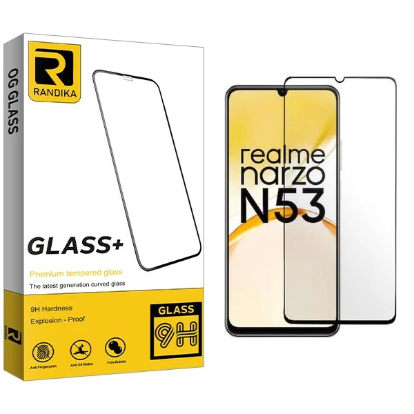 محافظ صفحه نمایش شیشه ای راندیکا مدل RK مناسب برای گوشی موبایل ریلمی Narzo N53