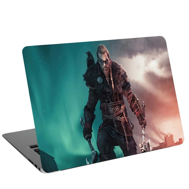 استیکر لپ تاپ طرح assassins creed valhalla game کد G-1205 مناسب برای لپ تاپ 15.6 اینچ 