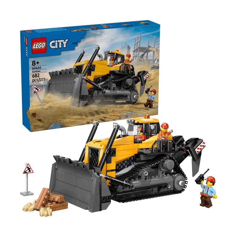 لگو 682 تکه سری City مدل Yellow Bulldozer کد 60466