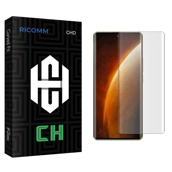 محافظ صفحه نمایش ریکام مدل CH UV مناسب برای گوشی موبایل ریلمی Narzo 60 Pro  به همراه محافظ پشت گوشی