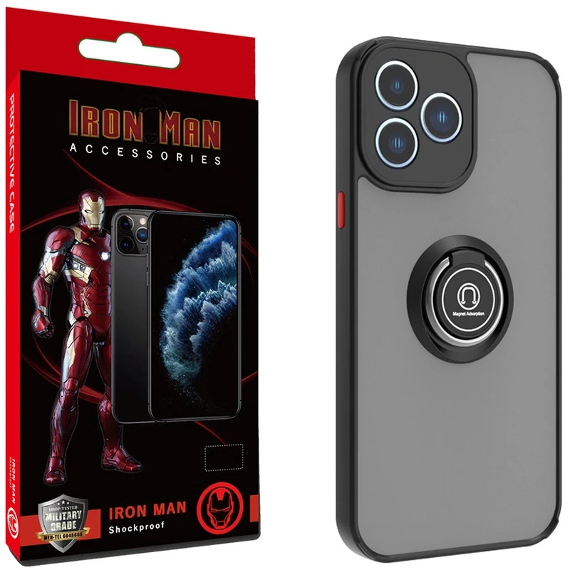 کاور آیرون من مدل RING360 مناسب برای گوشی موبایل شیائومی مدل REDMI 13