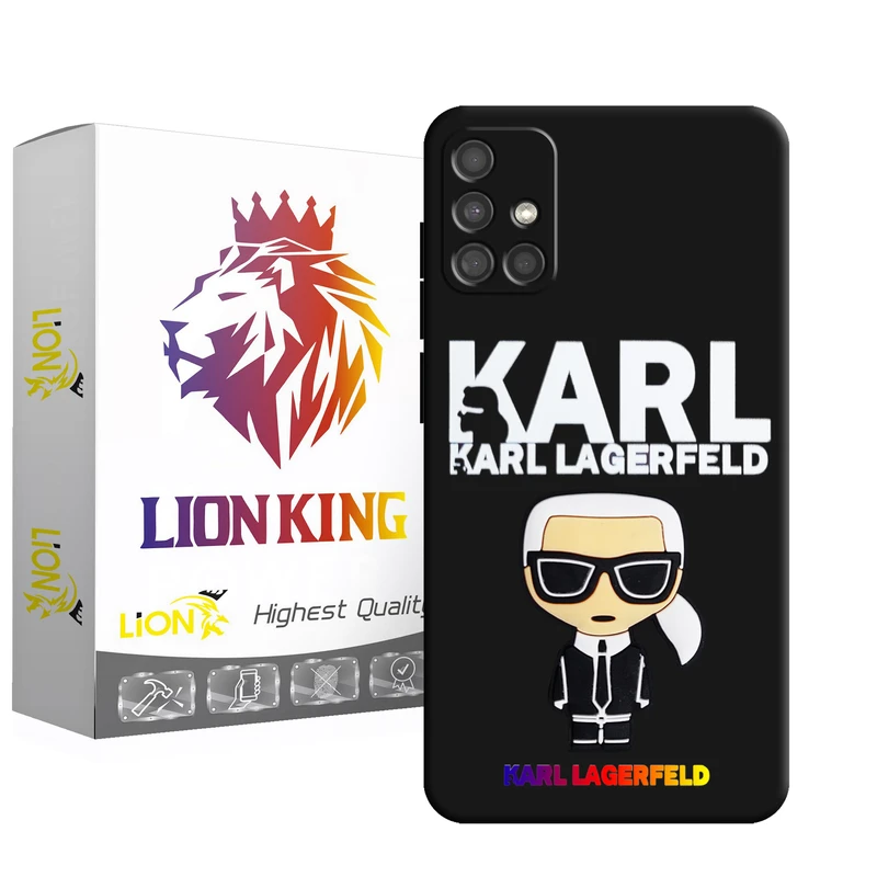 کاور لاین کینگ مدل مرد عینکی 3D مناسب برای گوشی موبایل سامسونگ Galaxy A31