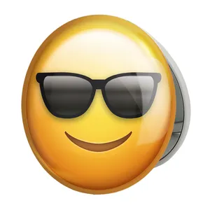 آینه جیبی خندالو طرح ایموجی مدل تاشو کد 24671 