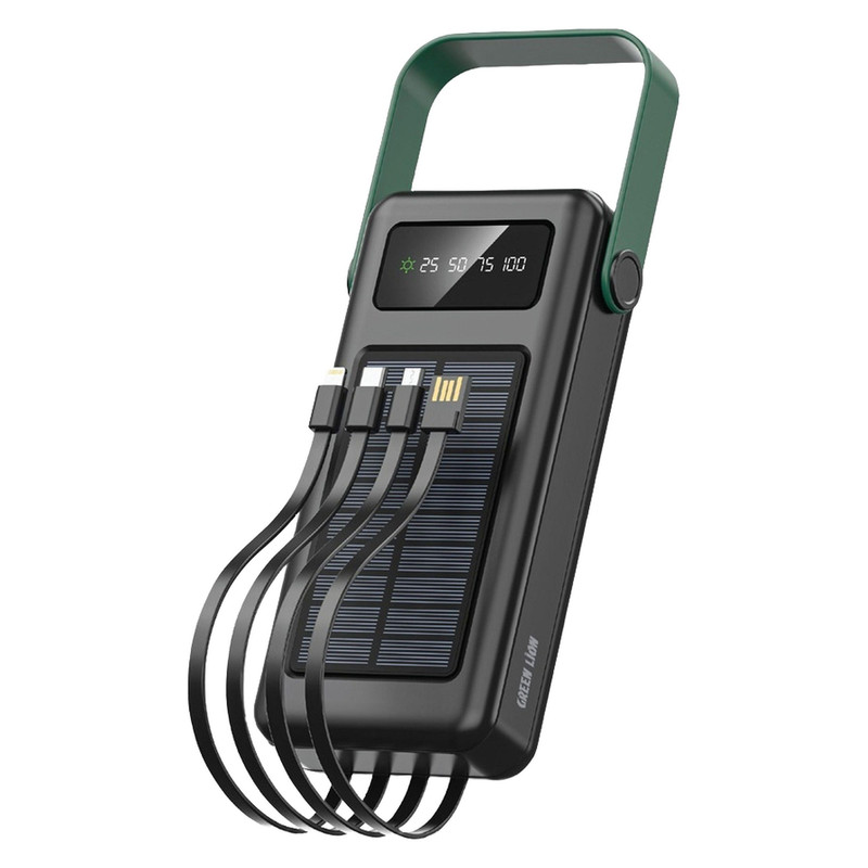 پاوربانک گرین لاین مدل SOLAR MAX ظرفیت 30000 میلی آمپر ساعت