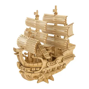 ساختنی 207 تکه مدل ماکت چوبی کشتی کد M226