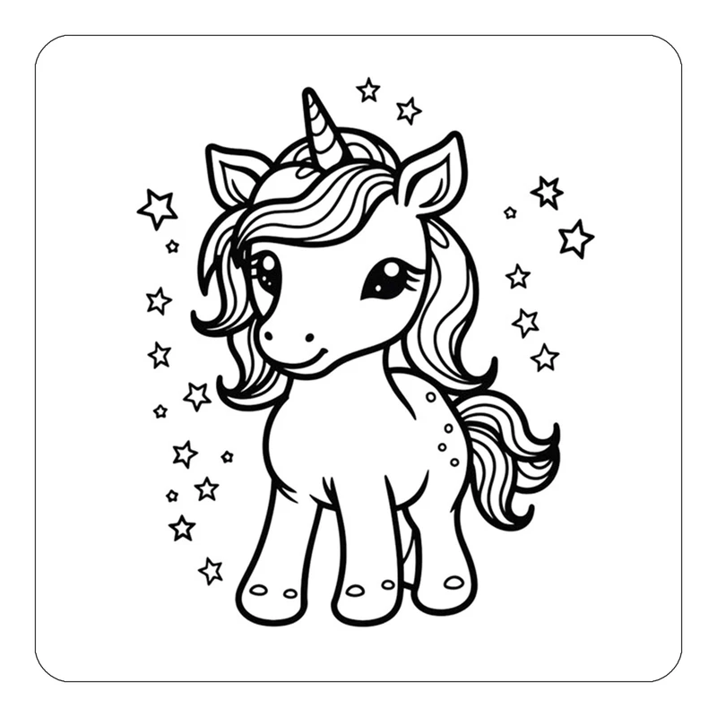 مگنت کاکتی طرح اسب تک شاخ و یونیکورن مدل mp30415