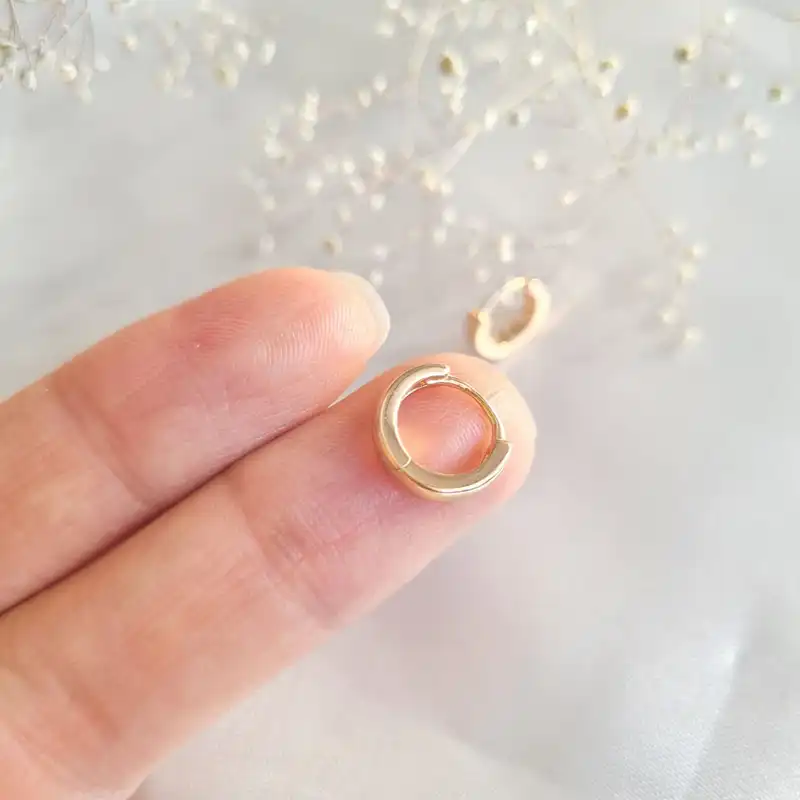 گوشواره زنانه ژوپینگ مدل حلقه ای ساده کد A8