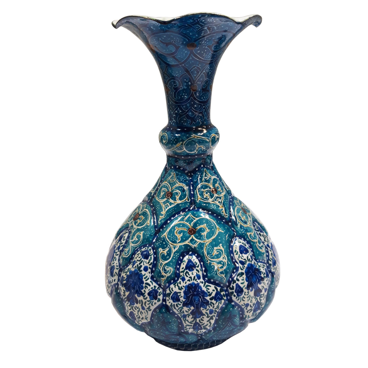 گلدان میناکاری مدل شلغمی کد 20091-5