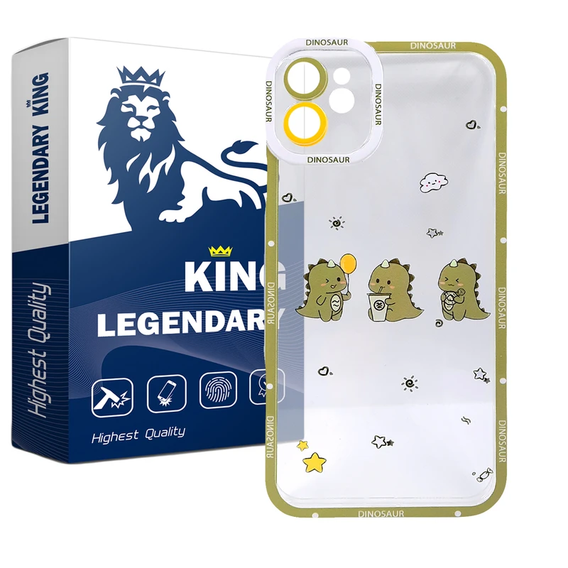  کاور لاین کینگ مدل دایناسور گوگولی مناسب برای گوشی موبایل اپل IPhone 12