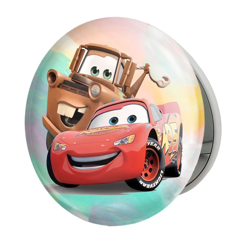 آینه جیبی خندالو طرح انیمیشن ماشین ها  مدل تاشو کد 2268 