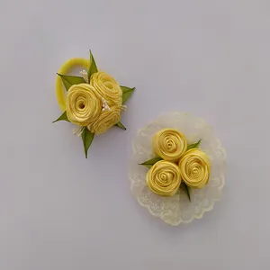 ست گیره و کش مو دخترانه مدل گل رز