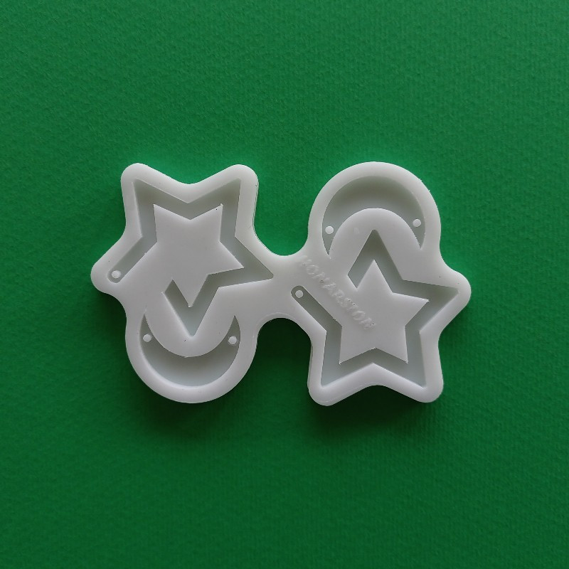 قالب رزین مدل ست گوشواره گردنبند کد A6