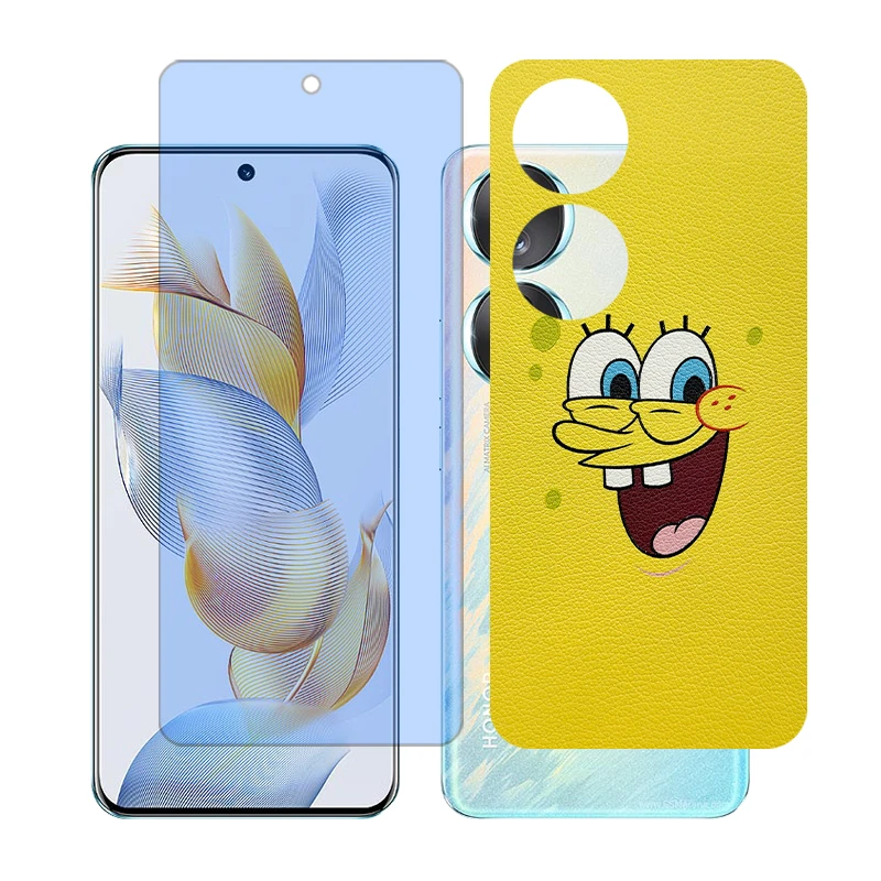 محافظ صفحه نمایش آنتی بلو گلس مدل Together مناسب برای گوشی موبایل آنر 70 به همراه برچسب پوششی پشت گوشی