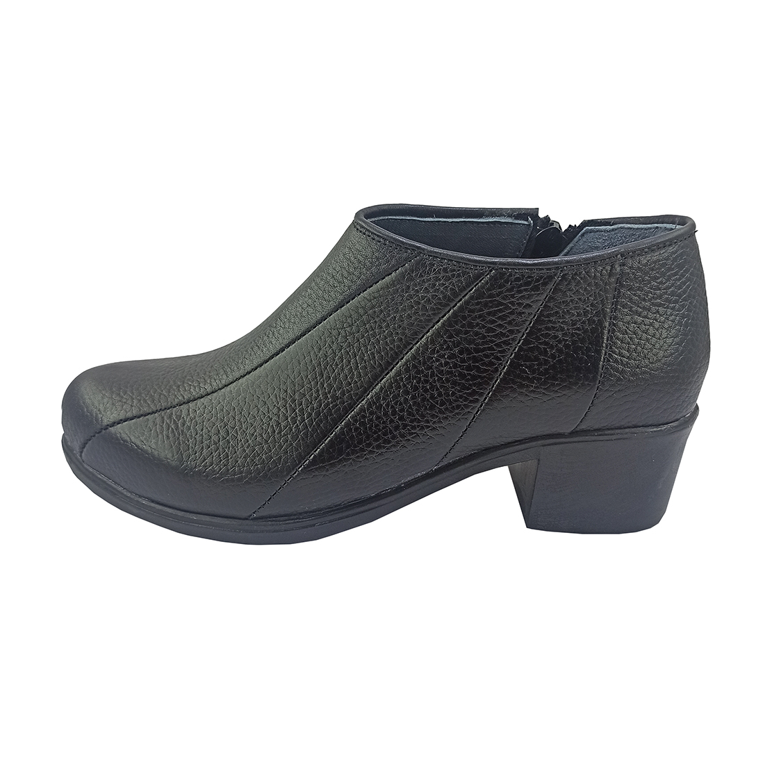 نیم بوت  تمام چرم طبیعی زنانه مدل SHABNAM-ZZ