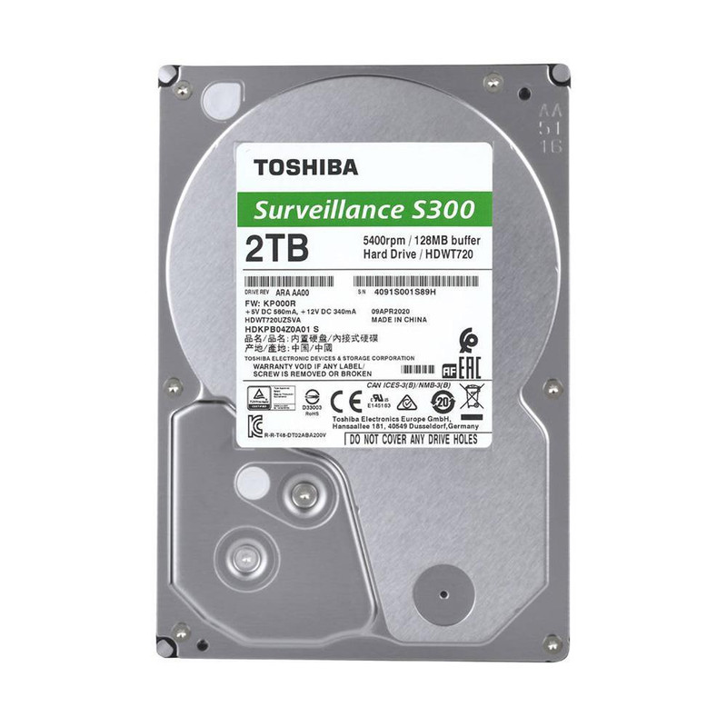 هارد دیسک اینترنال توشیبا مدل S300 ظرفیت 2 ترابایت