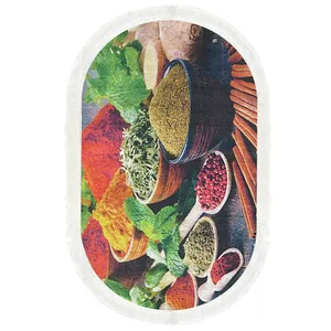 پادری طرح بیضی کد p47 سایز 50×80 سانتی متر