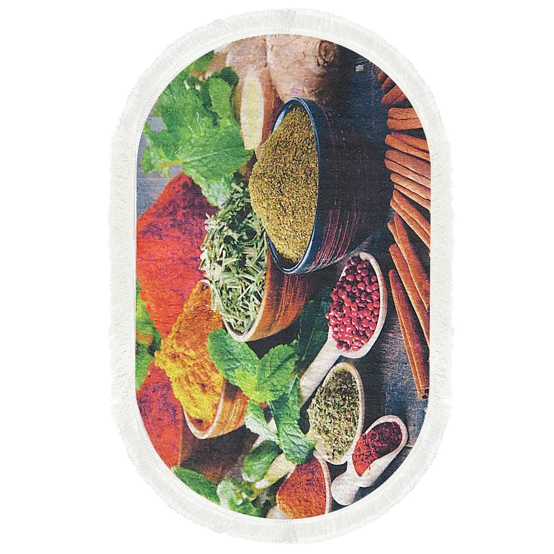 پادری طرح بیضی کد p47 سایز 50×80 سانتی متر