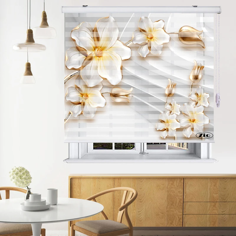 پرده زبرا زیو مدل 3D-1164 سایز 200x150 سانتی متر