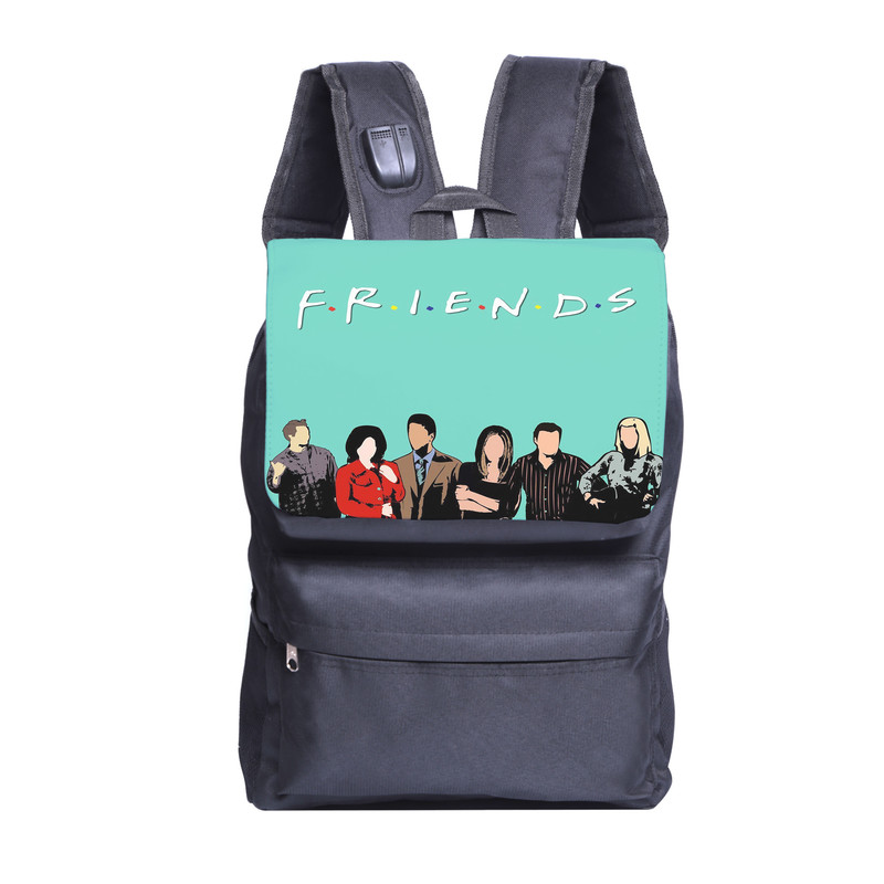 کوله پشتی طرح friends کد kjk43 به همراه جامدادی و کلاسور