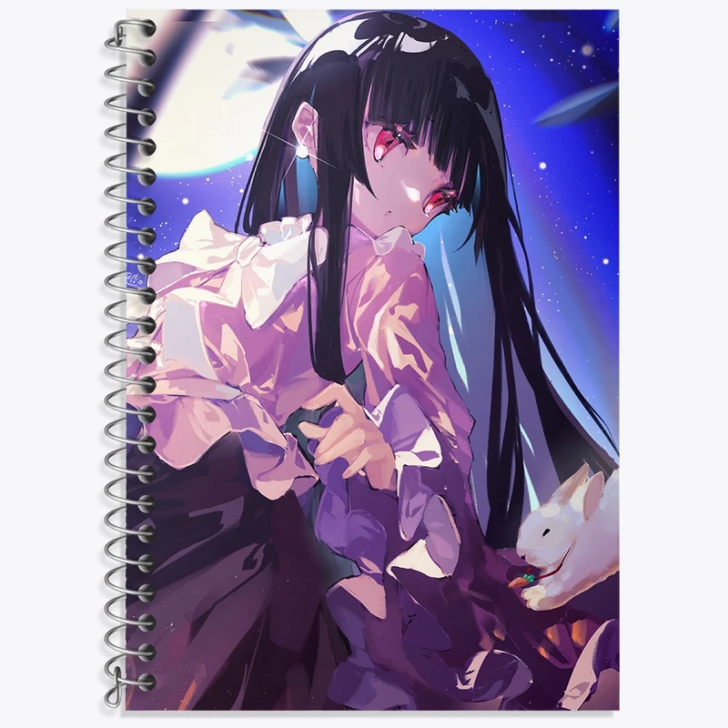 دفتر زبان 50 برگ خندالو مدل سه خط طرح بازی توهو (Touhou) کد 35747