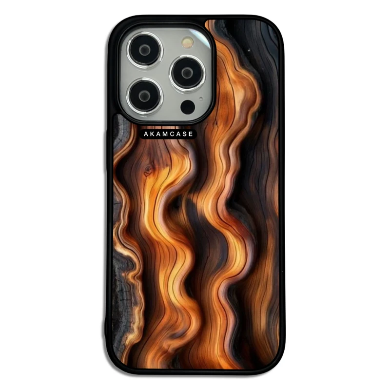 کاور آکام مدل AMC-WA14PRO-WOOD-16 مناسب برای گوشی موبایل اپل iPhone 14 Pro