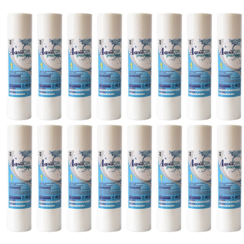 فیلتر دستگاه تصفیه آب آکوا پیورست مدل PP 1601 NEW الیافی مجموعه 16 عددی