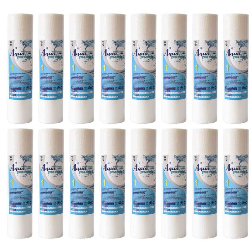 فیلتر دستگاه تصفیه آب آکوا پیورست مدل PP 1601 NEW الیافی مجموعه 16 عددی