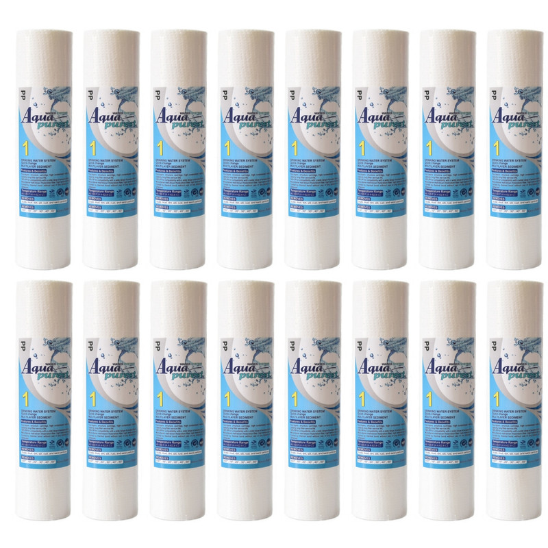 فیلتر دستگاه تصفیه آب آکوا پیورست مدل PP 1601 NEW الیافی مجموعه 16 عددی