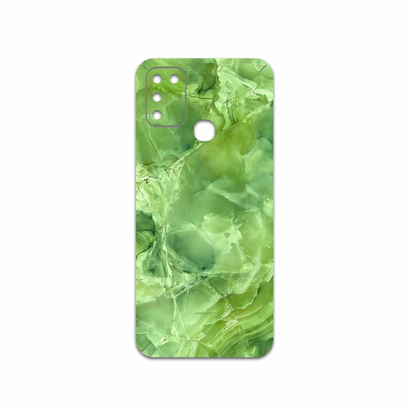 برچسب پوششی ماهوت مدل Green-Crystal-Marble مناسب برای گوشی موبایل اینفینیکس Hot 10 Play