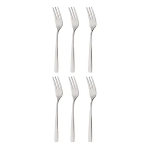 چنگال میوه خوری داماس استیل مدل فلورا بسته 6 عددی