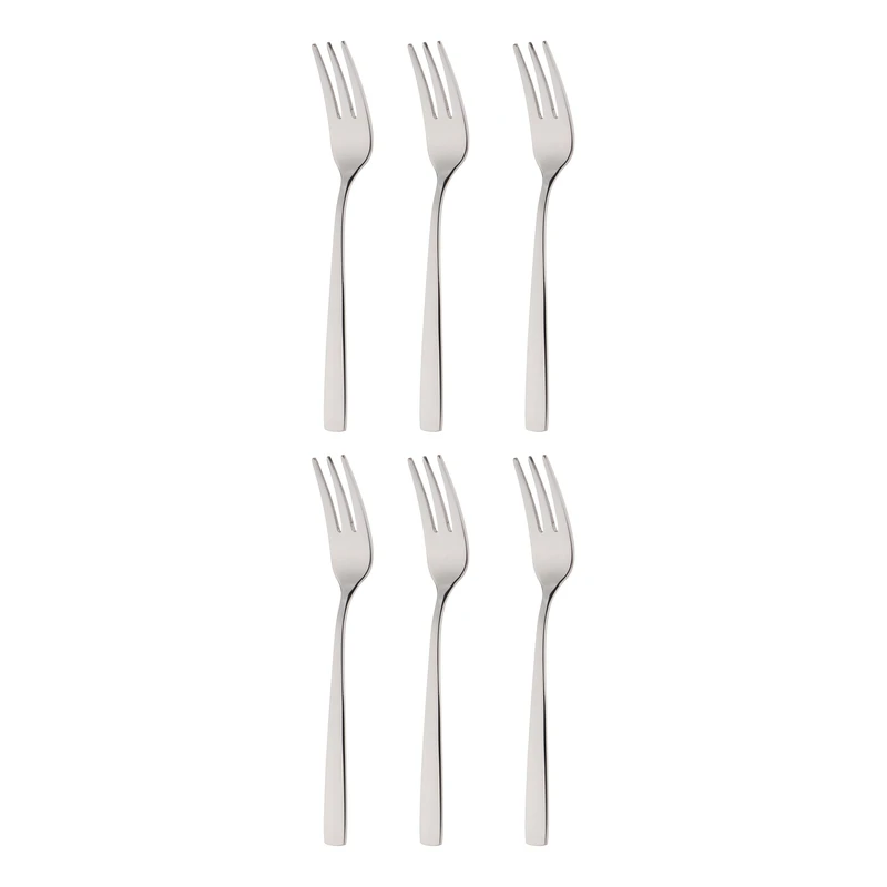 چنگال میوه خوری داماس استیل مدل فلورا بسته 6 عددی