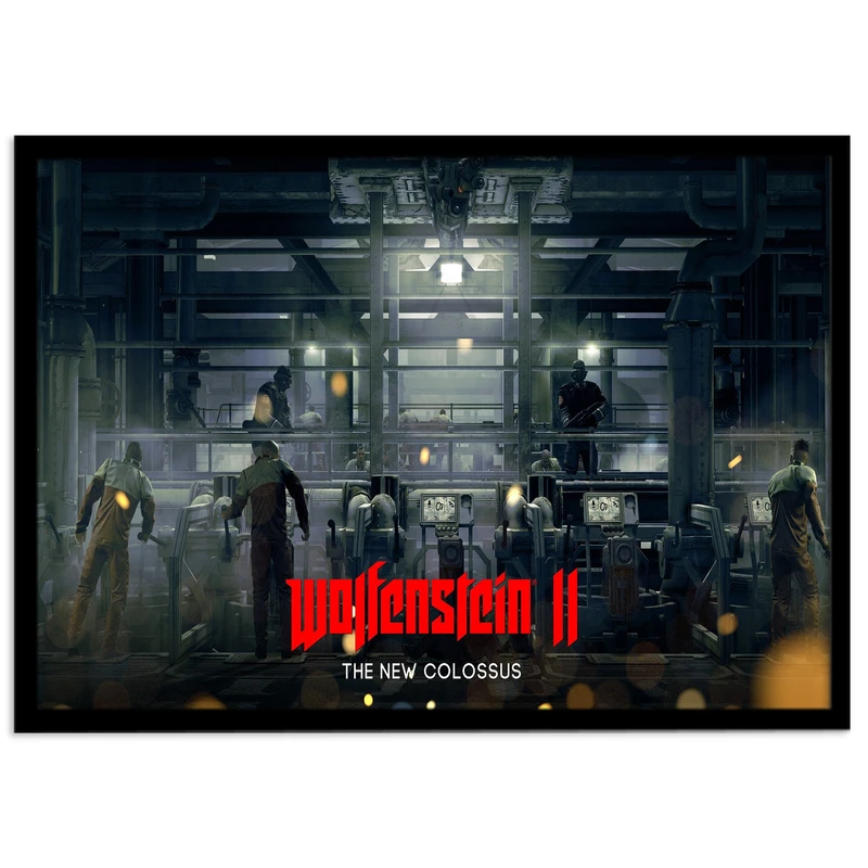 تابلو نوری بکلیت طرح بازی گیم نت Wolfenstein مدل B-s1448