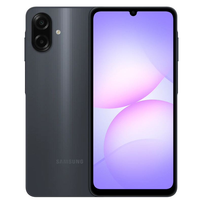 گوشی موبایل سامسونگ مدل Galaxy A07 دو سیم کارت ظرفیت 64 گیگابایت و رم 4 گیگابایت - به همراه شارژر 25 وات سامسونگ، کاور سیلیکونی و محافظ صفحه نمایش 