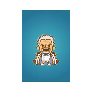 استیکر لپ تاپ و موبایل مدل انیمه طرح وان پیس مانکی دی گارپ One Piece Monkey D Garp کد 3686