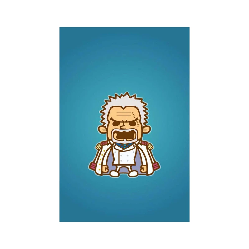 استیکر لپ تاپ و موبایل مدل انیمه طرح وان پیس مانکی دی گارپ One Piece Monkey D Garp کد 3686