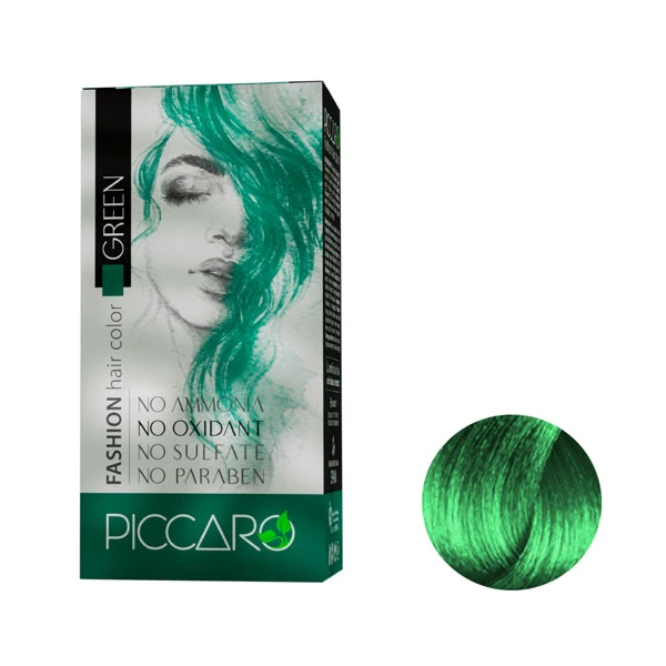 رنگ مو پیکارو مدل فانتزی شماره B حجم 50 میلی لیتر رنگ سبز