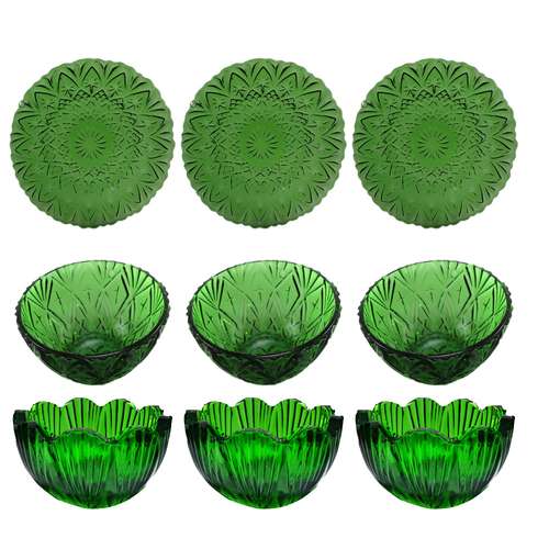 ست ظروف پذیرایی مدل نچرال رویال مجموعه 9 عددی